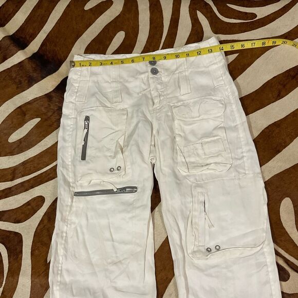 pete & greta Johnny Was Cargo Pants Size 2
NWOT - Ivory Off White Silky Bottoms - Picture 11 of 14